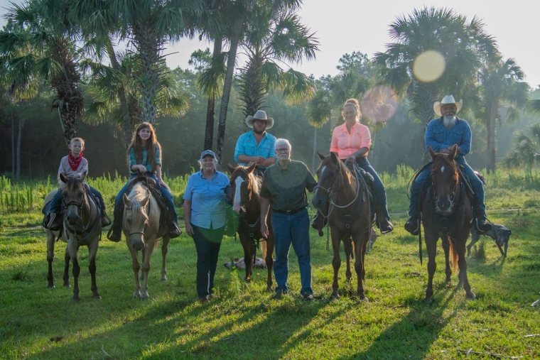 Priddy family at JB Ranch